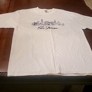 Mens short sleeve shirt XL white